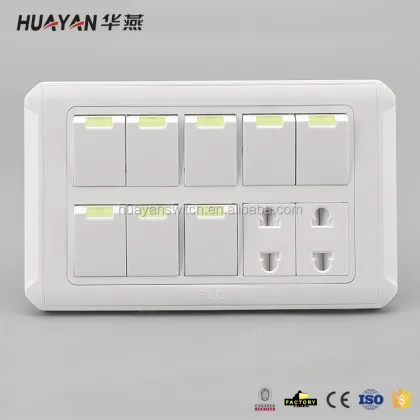high qulity single electric wall switch socket
