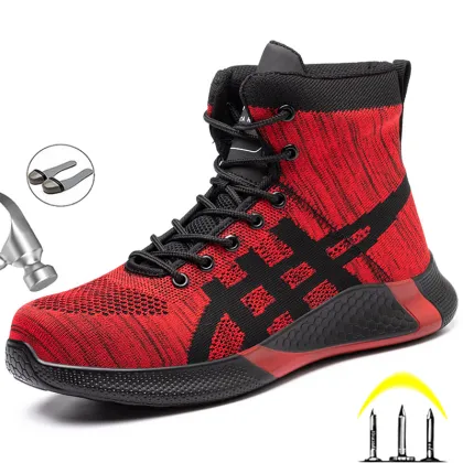 Work Safety Boots Men Winter Boots Indestructible Safety Shoes Men Steel Toe Shoes Puncture Proof Work Sneakers Male Work Boots