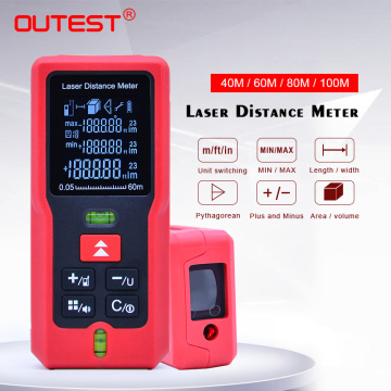 Handheld laser mesure tape Laser Rangefinder OUTEST Laser Distance Meter Build Measure Device Ruler Test Tool