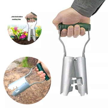 Garden Park Seedling Transplanter Tool - Handheld Cylinder Seeder for Vegetables and Flowers