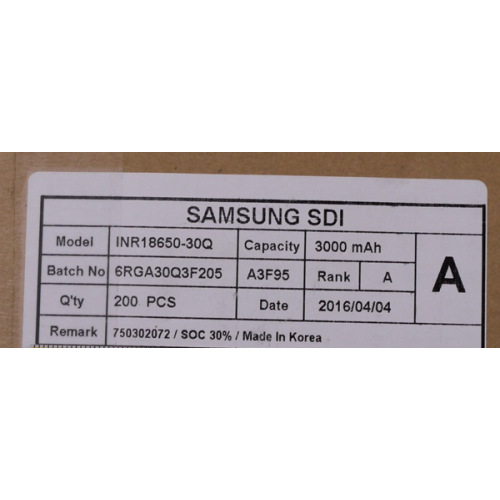 Samsung ICR18650-30Q li ion battery cell