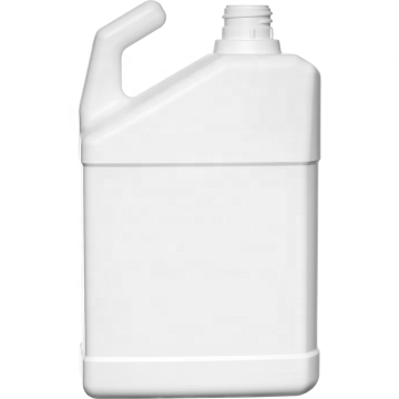 32oz White High Density Polyethylene (HDPE) Plastic Slant F-Style Bottle with 28mm Ratchet Neck for Hose End Sprayer - 74 Grams