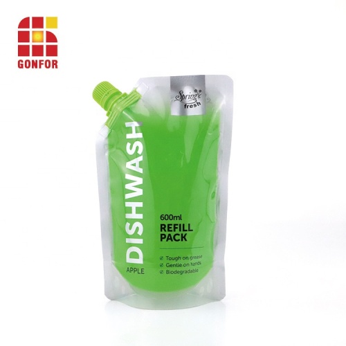 Aangepaste afdruk Dish Wash Navul Packaging Stand Up Pouch