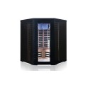 Black Solid Wood Four pessoas Sauna Infraved Room