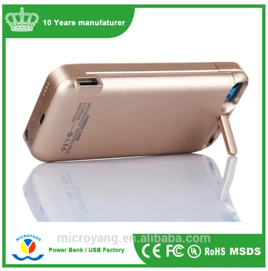 good quality slim back clip 7000 mAh back battery case power bank pack for 6,6 charging treasure shell