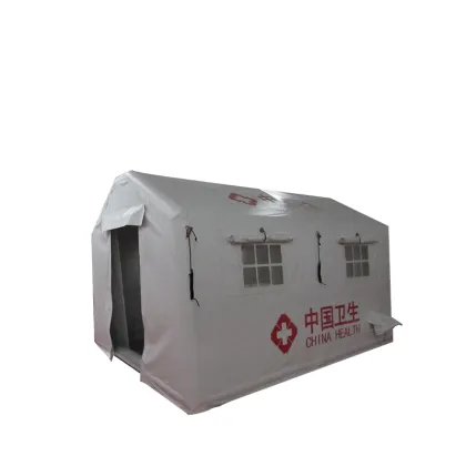 Inflatable White Medical Shelter with Access Door