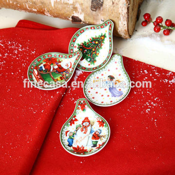 New Bone China Christmas Tea Bag Holder set