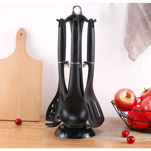 Quality Nylon kitchenware cooking utensil set with holder