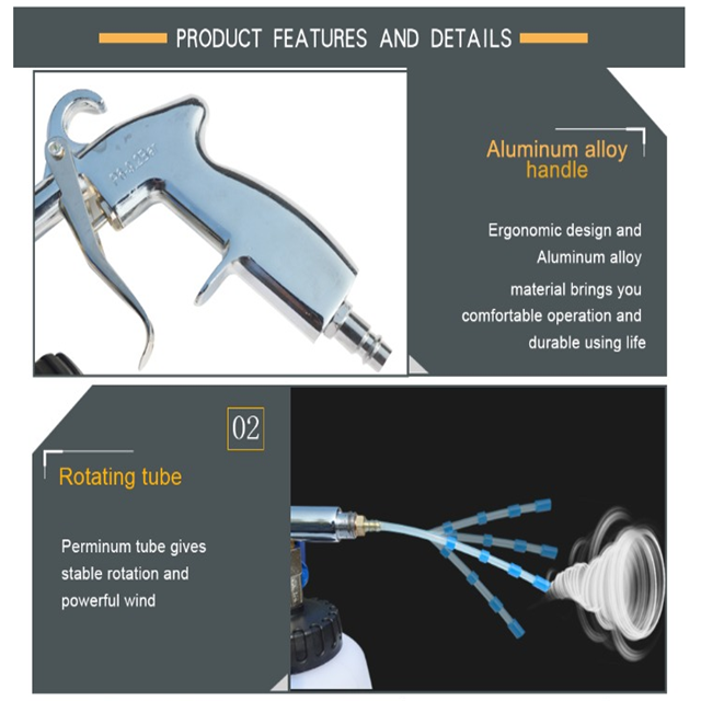 Tornado Pneumatic Air Foam Gun Interior Deep Cleaning Gun Tor
