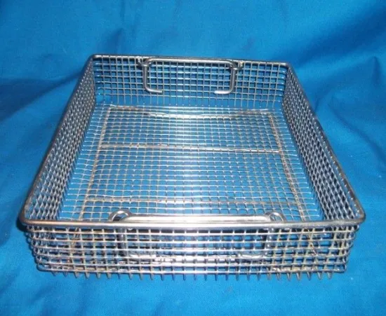 Chrome Plated Mesh Wire Basket Anti - Corrosion Stainless Steel Aisi 304