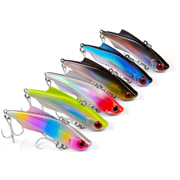 NEW 3+7 Fishing Vibration Lures 73mm Sinking VIB Hard Plastic Bait with 3D Eyes
