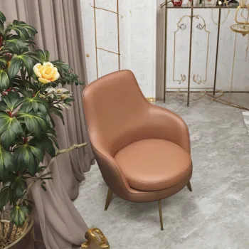 Luxury Yellow Swivel Lounge Armchair for Various Rooms