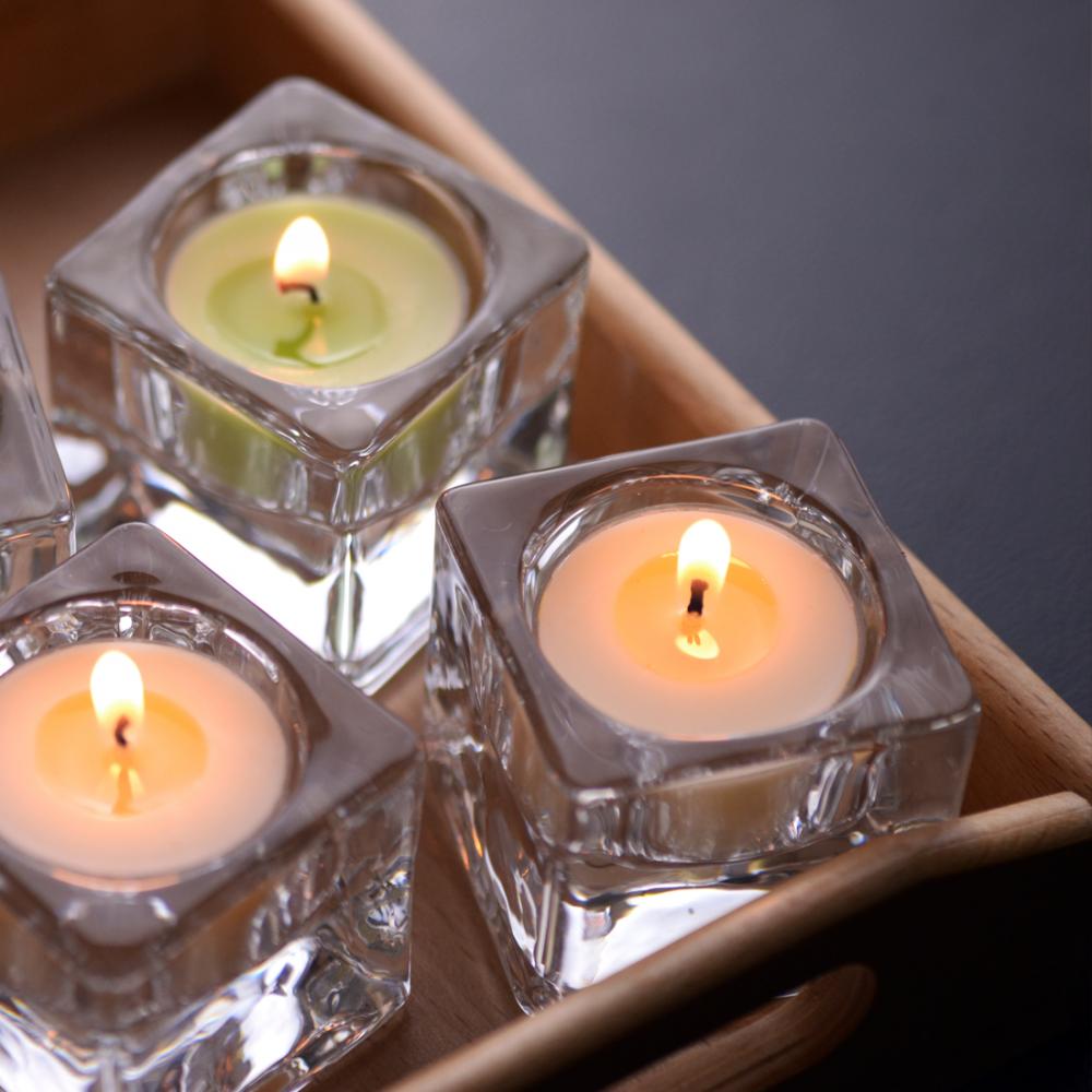 Portacandele Tealight piccoli in vetro