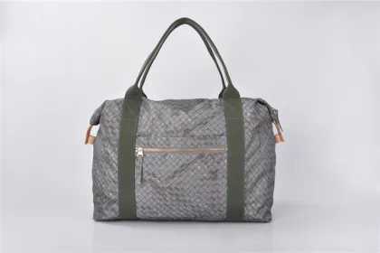 Nylon and Saffiano Leather Rains Duffle Multi-purpose Bag