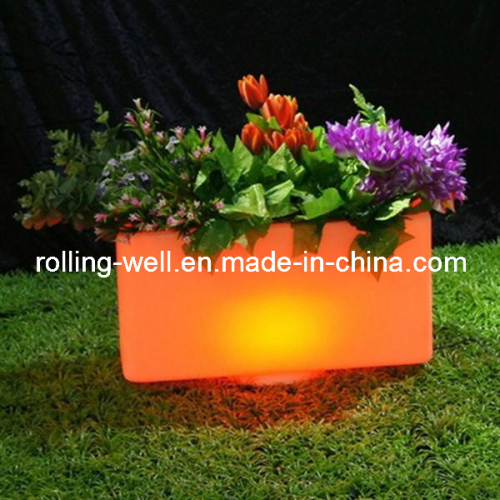 Rechargeable Waterproof RGB Plastic LED Flower Pot (RW-122)