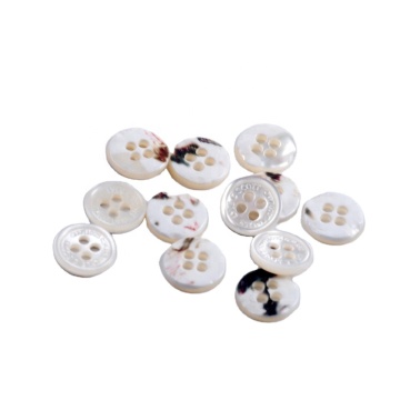 Customizable BN80053 Trocas Shell Button Sewing Buttons with Custom Rim and Logo for Shirts