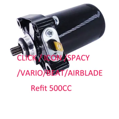 Modified 500CC Motorcycle Starter Motor: VARIO AIRBLADE BEAT CLICK ICON SPACY RIFIT