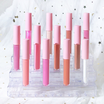 Custom Logo Vegan Pink Lip Gloss Sets for Wholesale