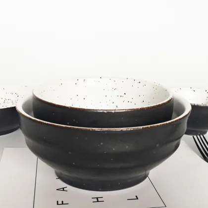 Wholesale ramen bowl  japanese bowl soup noodle ceramic ramen  bowls set for restaurant