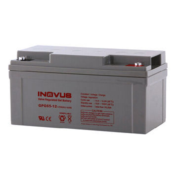 65Ah deep cycle gel battery, used in solar system