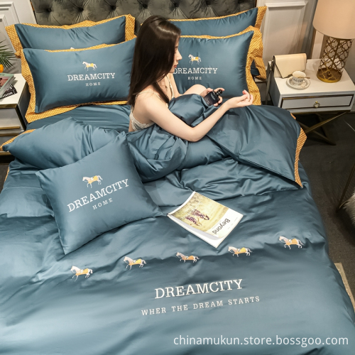 Patchwork long stapled bedsheet cotton