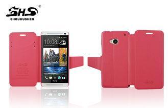 Protective Leather HTC Phone Cases HTC One M7 PU Cover With
