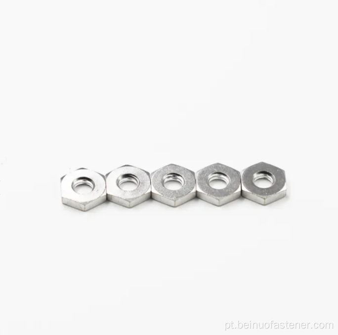 Aço inoxidável personalizado M8 M12 HEX NUT