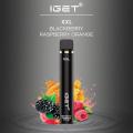 E-Cigarette Iget XXL 1800 Puffs Disposable Vape