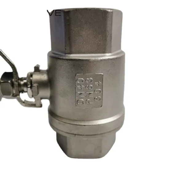 2PC DIN Standard HICO brand Stainless Steel Ball Valves with Lock