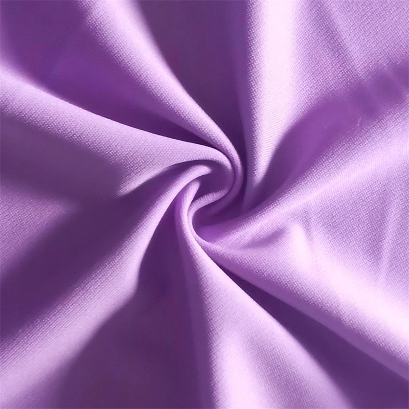 Tissu à tricot à serpette diagonale en daim violet Tissu p / d