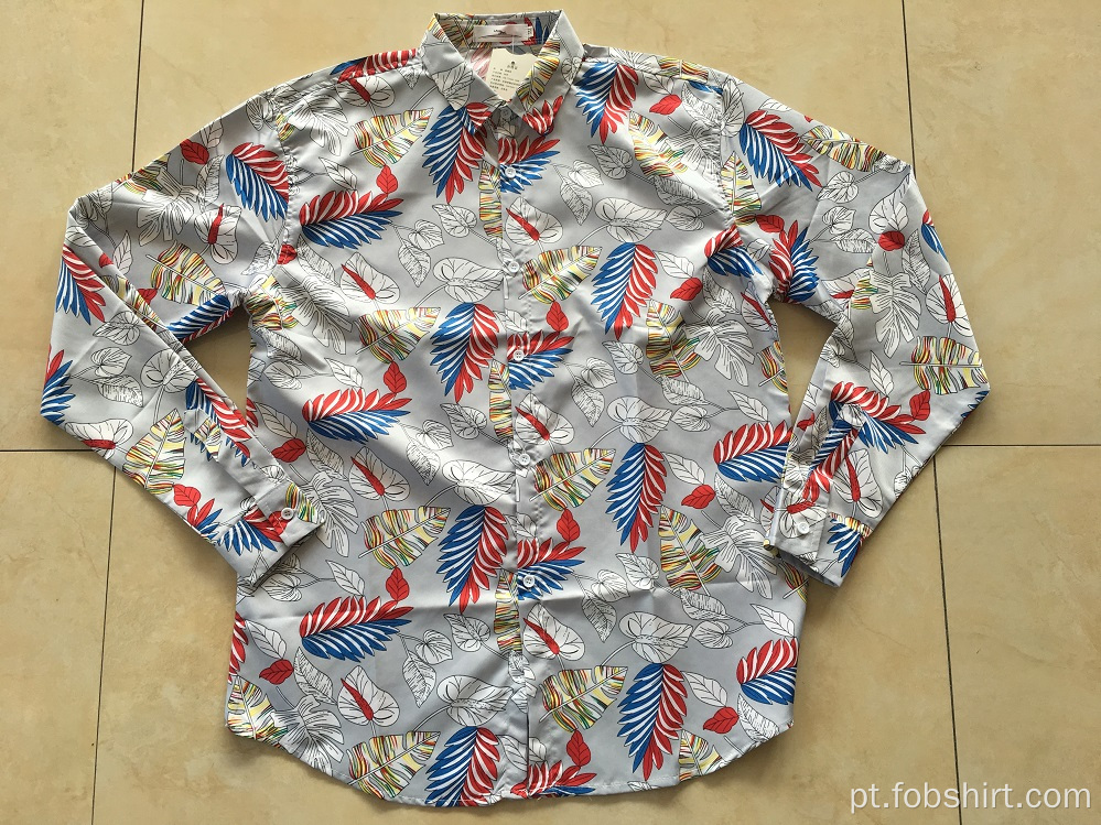 Camisa de algodão impressão havaiana Austrália