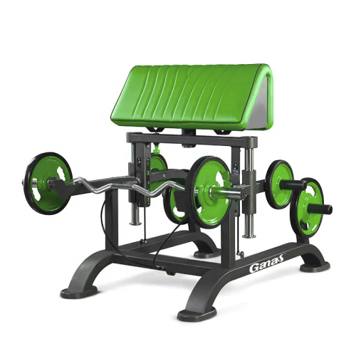 Weight Lifting Plate Loaded Adjustable Standing Curl Bench