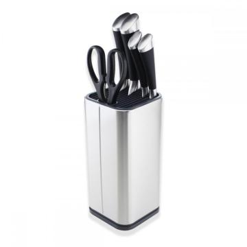 Universal Stainless Steel Kitchen Knife Holder Block