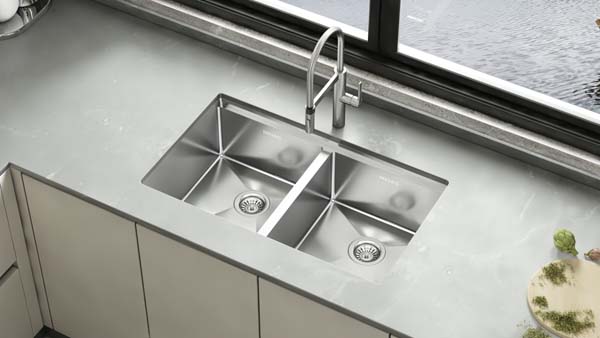 32 инчов ръчно изработен PVD Nano Finish Kitchen Sink