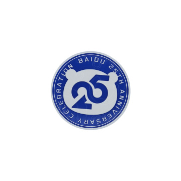 Label perpindahan panas silikon huruf melingkar