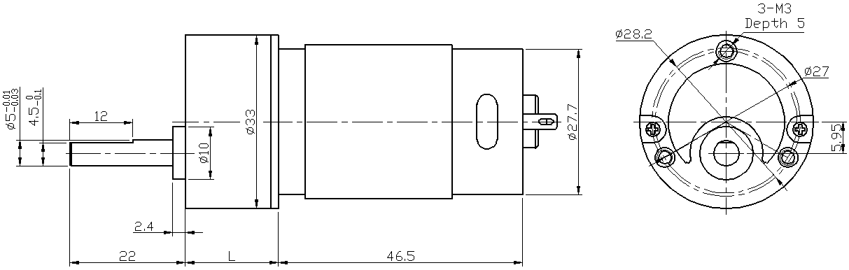 geared motor dc 12v