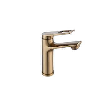 High-grade CE certificate faucet brushed gold basin faucet