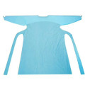 disposable adult blue color cpe aprons