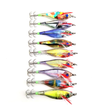 Wholesale MISTER LURE 95mm 8.5g Egi Jig Glow Prawn Cloth Squid Jig Bait Wobbler Shrimp Lure