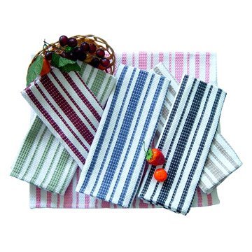 Kitchen textile poly-cotton stripe cheappest kitchen towel