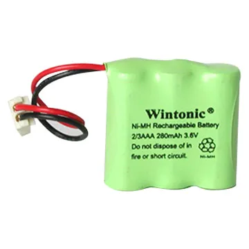 Ni-MH 2/3AAA 280mAh 3.6V