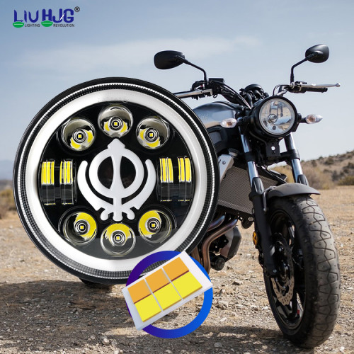 Auto 7 Inch Round Lighting Motorcycle Led Headlights