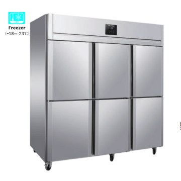 RAWEN ICFZD Stainless Steel 6 Door Upright Deep Freezer Refrigerator