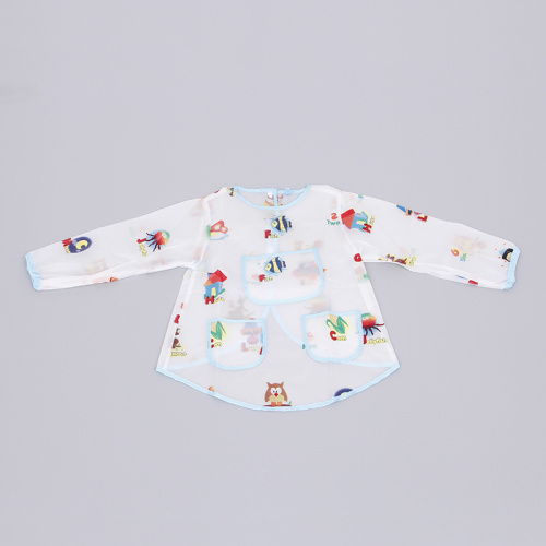 Baby apron with long sleeves