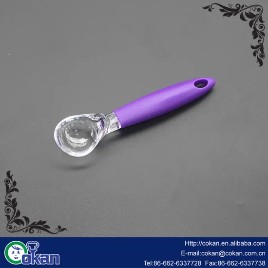 plastic ice cream spoon pistachio-handled best small ice cream scoop