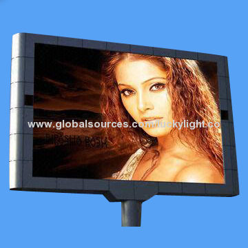 P10 Outdoor Full Color LED Display Screen with 100 to 240V AC, 50Hz Power Supply