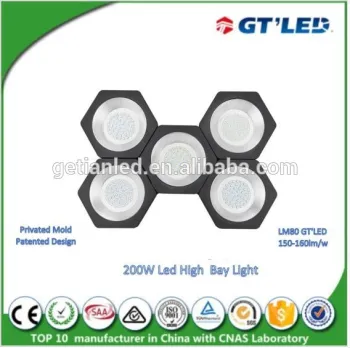 led high bay 200w led warehouse lighting fixtures ip65 led high bay light