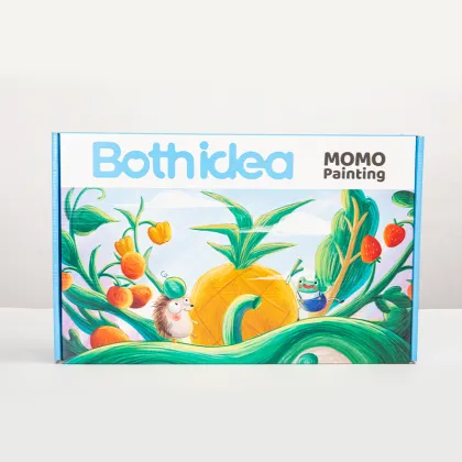 Colorful mud painting supplies