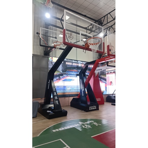 Movable basketball hoop stands