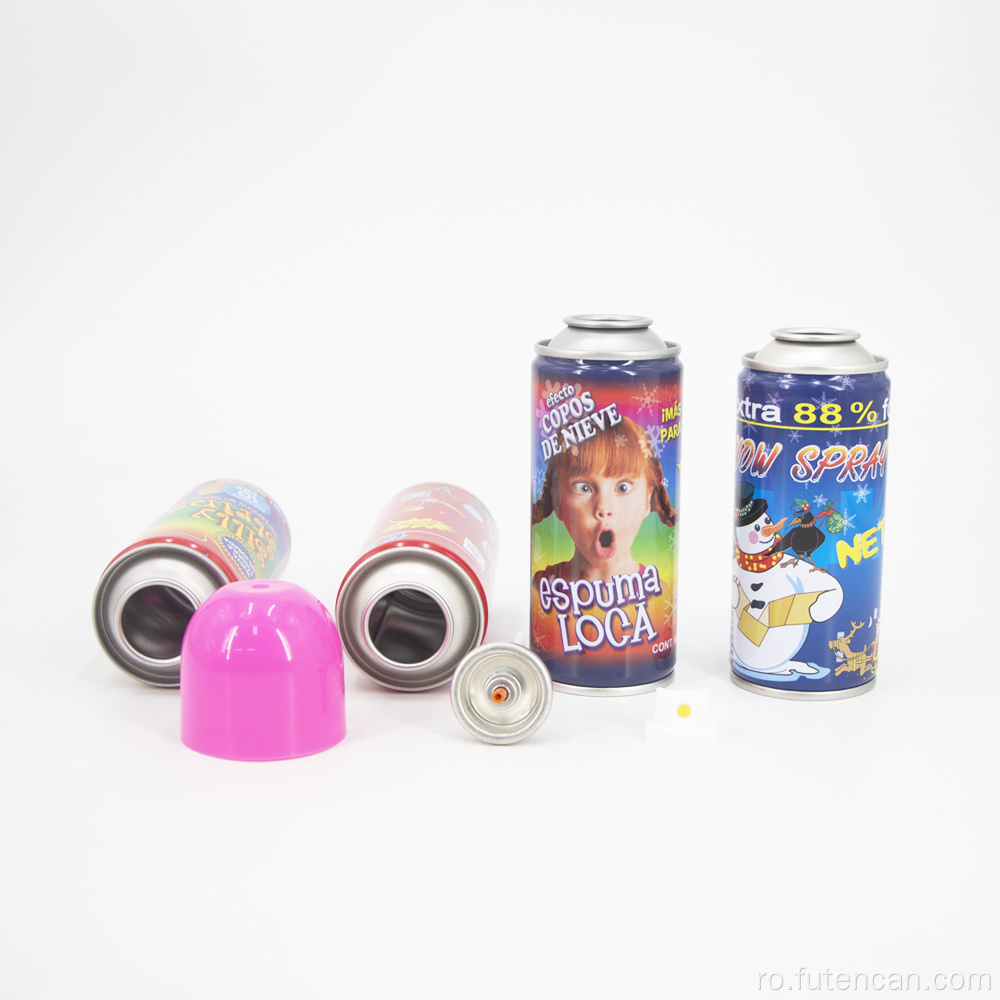 Cutie de aerosoli pentru spray de zăpadă